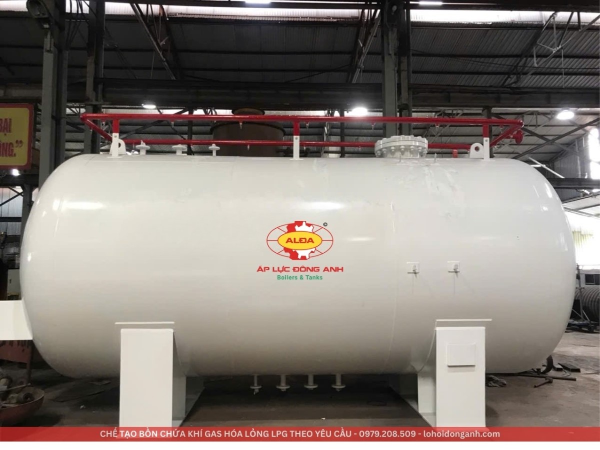 Dự Án Bình Chứa Khí Hóa Lỏng LPG Thể Tích V = 23m³ Kiểu Nằm
