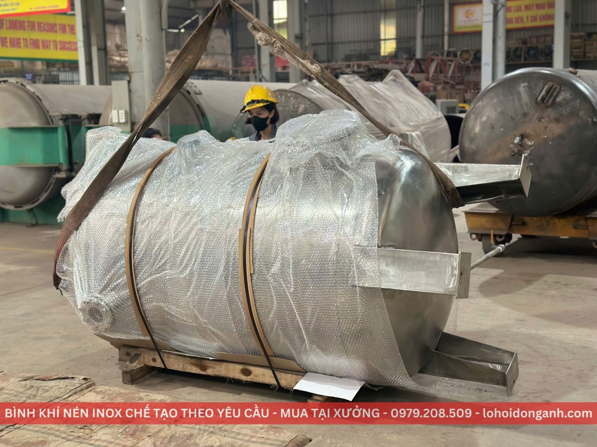 DỰ ÁN BÌNH KHÍ NÉN INOX 304 ĐÁP ỨNG CHUẨN SẠCH CHO NGÀNH CÔNG NGHỆ CAO